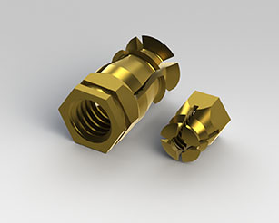 Threaded expansion bushes