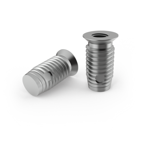 Double-threaded bush